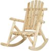 Wooden Adirondack Rocking Chair