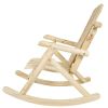Wooden Adirondack Rocking Chair