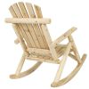 Wooden Adirondack Rocking Chair