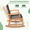 Wooden 3 Piece Patio Rocking Chair Furniture Set
