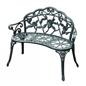 Patio 40-inch Garden Bench in Antique Green
