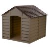 Heavy Duty Waterproof Dog House; Brown