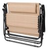 2 Person Tan Extra Wide Zero Gravity Chair