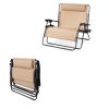 2 Person Tan Extra Wide Zero Gravity Chair