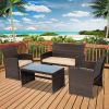 Resin Wicker Patio Furniture Set with Cushions