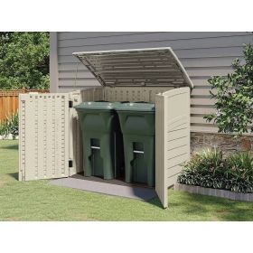 Heavy Duty Plastic Garbage Can Storage Shed
