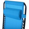 Set of 2 Blue Folding Zero Gravity Lounge Chair