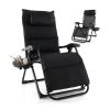 Black Zero Gravity Adjustable Lounge Chair