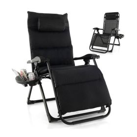 Black Zero Gravity Adjustable Lounge Chair