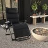 Black Zero Gravity Adjustable Lounge Chair
