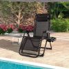 Black Zero Gravity Adjustable Lounge Chair