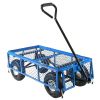 Heavy Duty Blue Steel Garden Cart