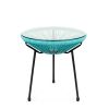 Patio Rocking Chair Bistro Set; Teal