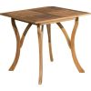 Solid Wood 31.5 inch Square Patio Dining Table