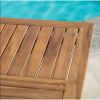 Solid Wood 31.5 inch Square Patio Dining Table