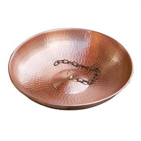 Hand Hammered Copper Rain Chain Basin