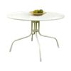 Round Patio Dining Table in White