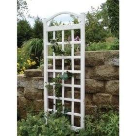 76-inch High Garden Trellis in White Vinyl