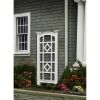 59-inch White Vinyl Garden Trellis