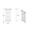 59-inch White Vinyl Garden Trellis