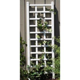 White Vinyl Wall Trellis