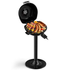1600W Black Portable and Electric BBQ Grill