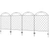 Foldable Arch Trellis Fence; 4 Pack