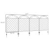 Foldable Arch Trellis Fence; 4 Pack