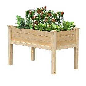 Farmhouse 24-in x 48-in x 31-in Cedar Elevated Garden Bed