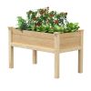 Farmhouse 24-in x 48-in x 31-in Cedar Elevated Garden Bed