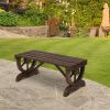 FarmHome Wooden Wheel Garden Bench