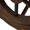 FarmHome Wooden Wheel Garden Bench