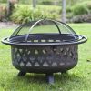 Bronze Fire Pit with Grill Grate