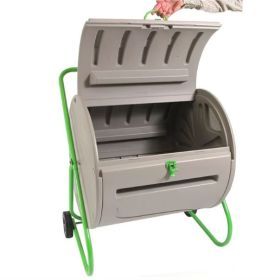 Outdoor Compost Bin Tumbler; 4.9 Cubic Ft