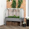 Raised Garden Bed Planter with Greenhouse Cover