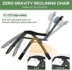 Padded Folding Zero Gravity Recliner