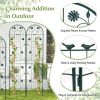 7-ft Galvanized Steel Green Garden Trellis; 2 Pack