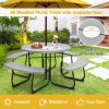 Grey All Weather 8 Seater Picnic Table