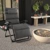 Grey Zero Gravity Adjustable Lounge Chair
