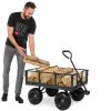 Heavy Duty Grey Utility Cart with Removable Sides