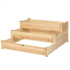 Wooden 3 Tier Garden Bed