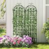 6-Ft Heavy Duty Metal Garden Trellis; Set of 2