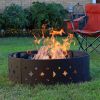 Heavy Duty Fire Pit Ring with Diamond Pattern