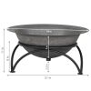 Small Wood-Burning Cast Iron Fire Pit