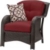 Resin Wicker 6 Piece Patio Furniture Lounge Set