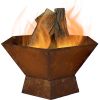 23 Inch Rustic Steel Fire Pit