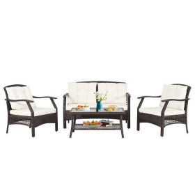 Rattan Conversation Set