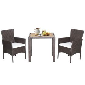 Wicker 3 Piece Dining Set