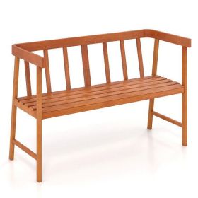 Outdoor Eucalyptus Wood Bench