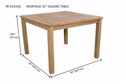 Montage 42" Square Table